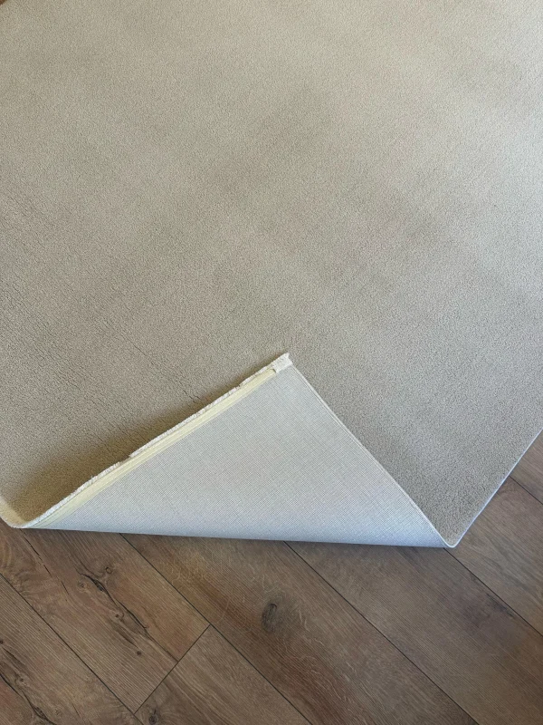 Destan Halı Palermo Yumuşak Yapılı Microfiber Toz Tüy Çıkarmaz Modern Salon Oturma Odası Yatak Odası Halısı Bej