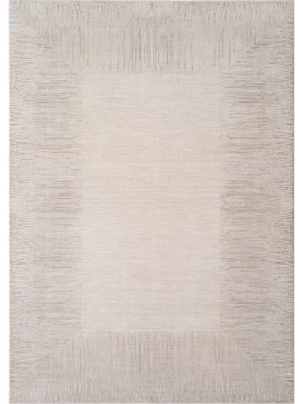 Destan Halı Passages Robot Süpürgeye Uygun Modern Desenli Kolay Temizlenebilir Salon Halısı Passages A3491B Bej Vizon