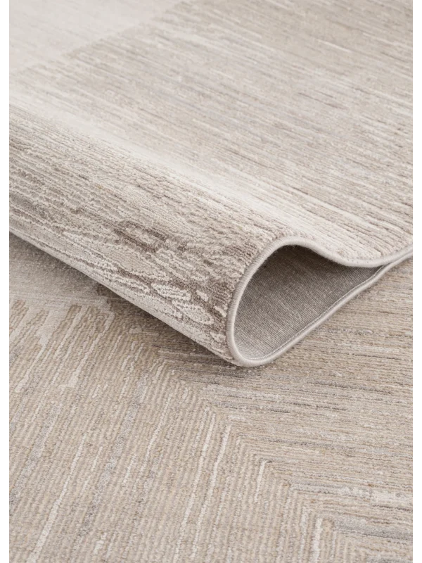 Destan Halı Passages Robot Süpürgeye Uygun Modern Desenli Kolay Temizlenebilir Salon Halısı Passages A3491B Bej Vizon