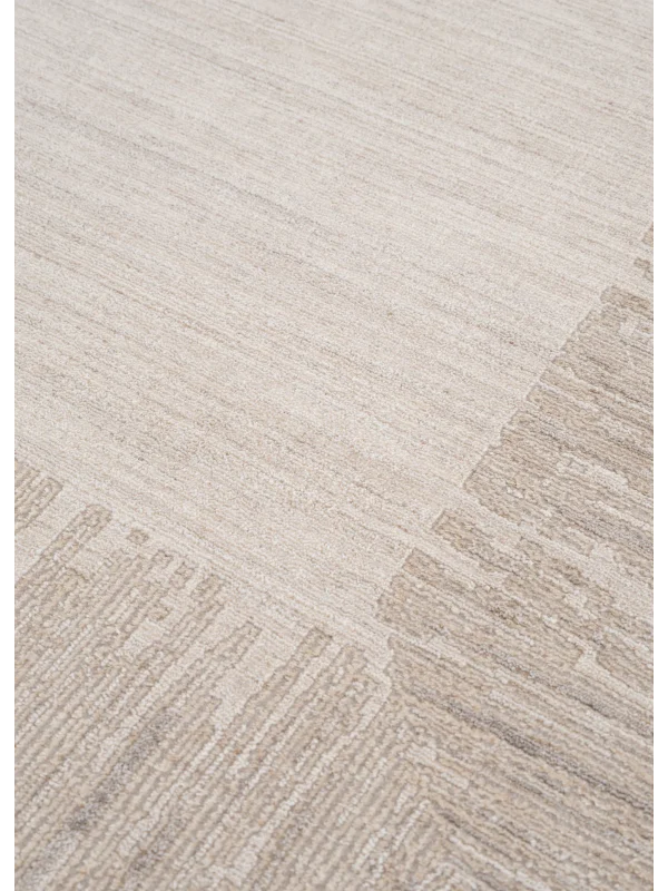 Destan Halı Passages Robot Süpürgeye Uygun Modern Desenli Kolay Temizlenebilir Salon Halısı Passages A3491B Bej Vizon