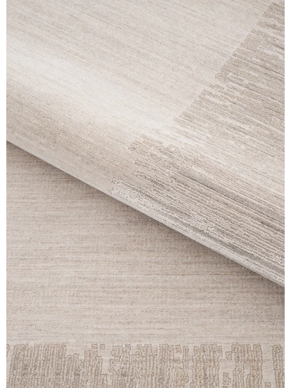 Destan Halı Passages Robot Süpürgeye Uygun Modern Desenli Kolay Temizlenebilir Salon Halısı Passages A3491B Bej Vizon