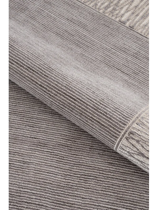 Destan Halı Passages Robot Süpürgeye Uygun Modern Desenli Kolay Temizlenebilir Salon Halısı Passages A3492E Gri Vizon