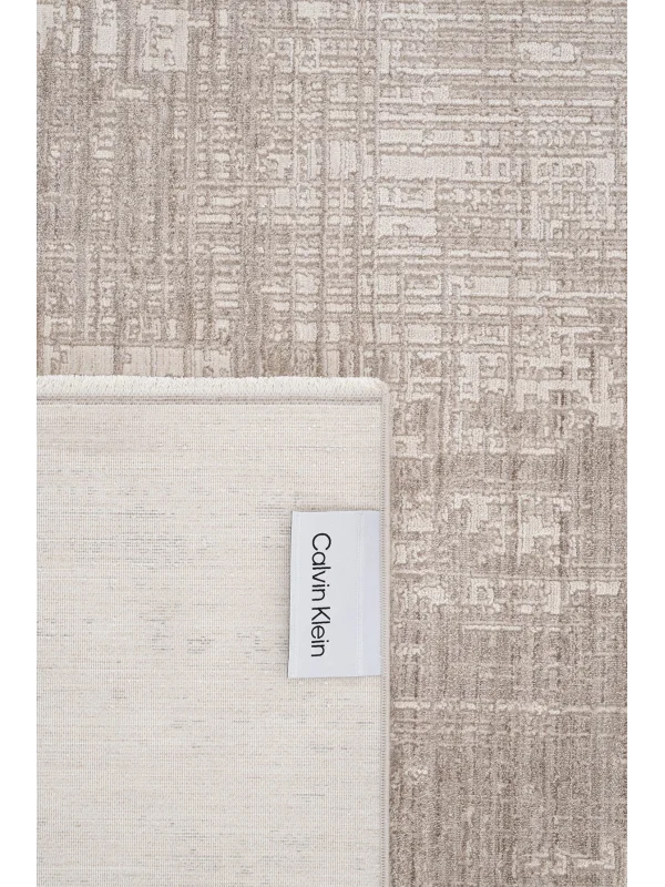 Destan Halı Passages Robot Süpürgeye Uygun Modern Desenli Kolay Temizlenebilir Salon Halısı Passages A3493B Bej Vizon