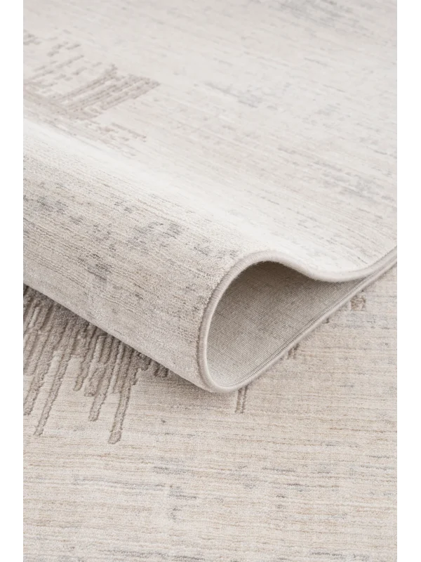 Destan Halı Passages Robot Süpürgeye Uygun Modern Desenli Kolay Temizlenebilir Salon Halısı Passages A3493B Bej Vizon