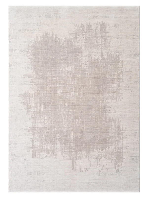 Destan Halı Passages Robot Süpürgeye Uygun Modern Desenli Kolay Temizlenebilir Salon Halısı Passages A3493B Bej Vizon