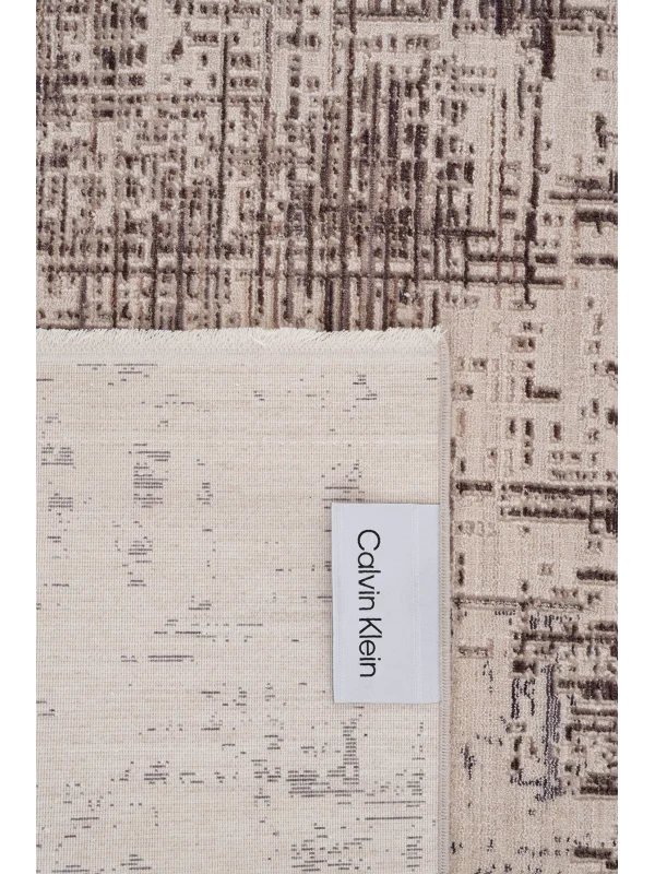 Destan Halı Passages Robot Süpürgeye Uygun Modern Desenli Kolay Temizlenebilir Salon Halısı Passages A3493D Kahve