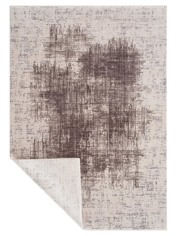 Destan Halı Passages Robot Süpürgeye Uygun Modern Desenli Kolay Temizlenebilir Salon Halısı Passages A3493D Kahve