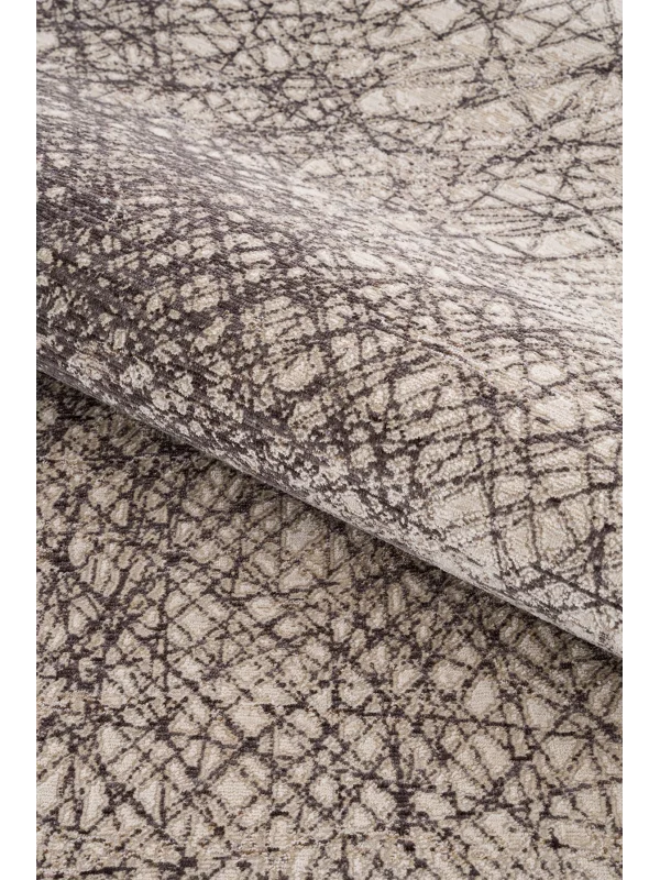 Destan Halı Passages Robot Süpürgeye Uygun Modern Desenli Kolay Temizlenebilir Salon Halısı Passages A3494D Kahve