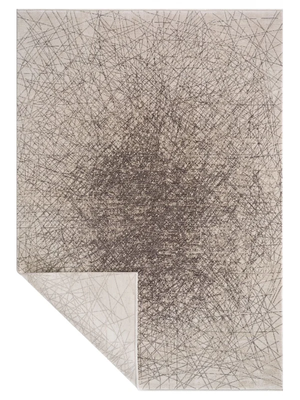 Destan Halı Passages Robot Süpürgeye Uygun Modern Desenli Kolay Temizlenebilir Salon Halısı Passages A3494D Kahve