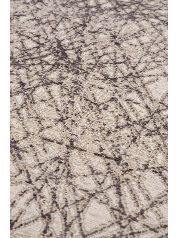 Destan Halı Passages Robot Süpürgeye Uygun Modern Desenli Kolay Temizlenebilir Salon Halısı Passages A3494D Kahve