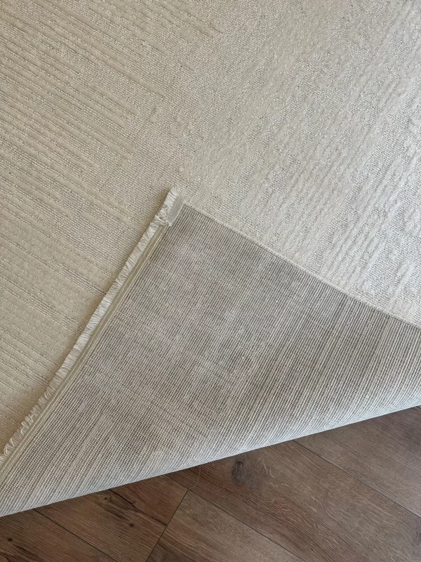 Destan Halı Gloria 5307 Krem Modern İskandinav Hav Toz Vermez Etnik Modern Makine Halısı