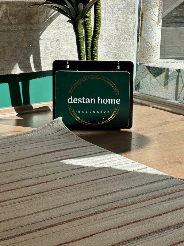 Destan Halı Gloria 5303 Modern İskandinav Hav Toz Vermez Etnik Modern Makine Halısı