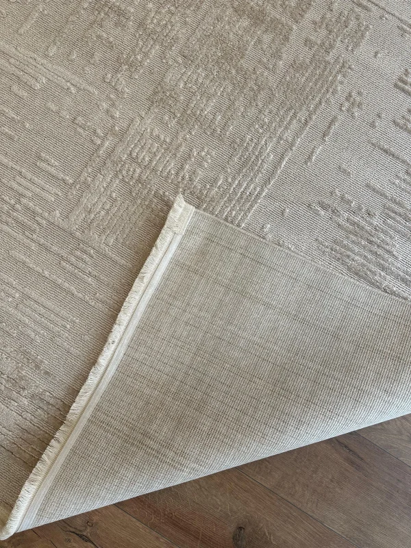 Destan Halı Gloria 5309 Bej Modern İskandinav Hav Toz Vermez Etnik Modern Makine Halısı