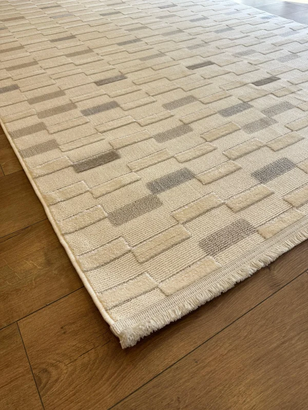 Destan Halı Gloria 5301  Modern İskandinav Hav Toz Vermez Etnik Modern Makine Halısı