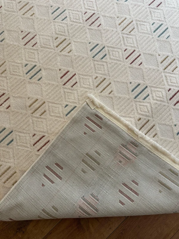 Destan Halı Gloria 5306 Modern İskandinav Hav Toz Vermez Etnik Modern Makine Halısı