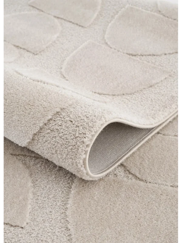 Destan Halı Pure Lines Robot Süpürgeye Uygun Modern Desenli Kolay Temizlenebilir Salon Halısı A2382B Bej