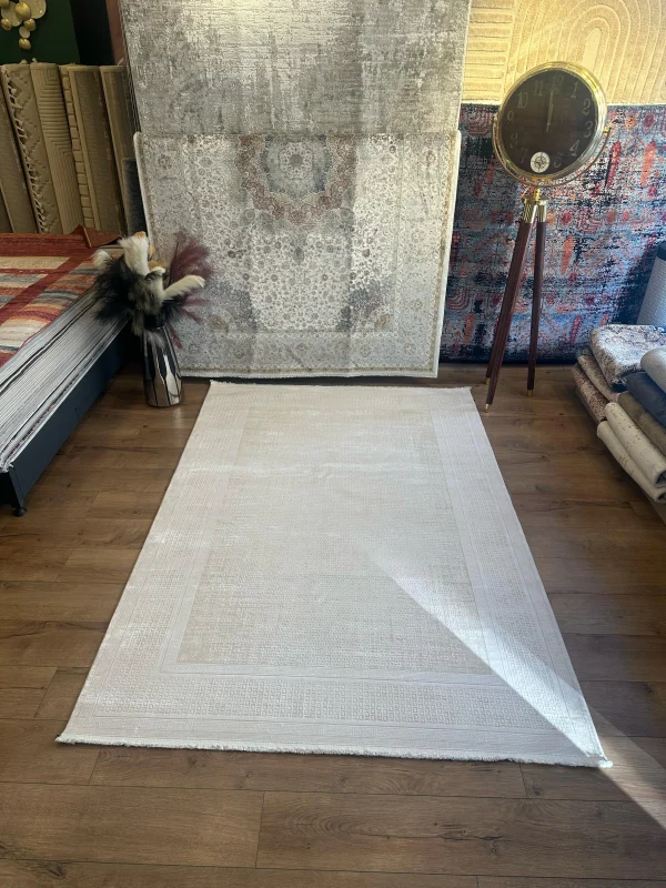 Destan Halı Quasar Yumuşak ve Parlak Tuşeli Modern Salon Halısı 5512