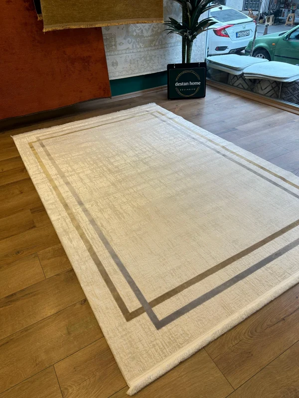 Destan Halı Quasar Yumuşak ve Parlak Tuşeli Modern Salon Halısı 8509