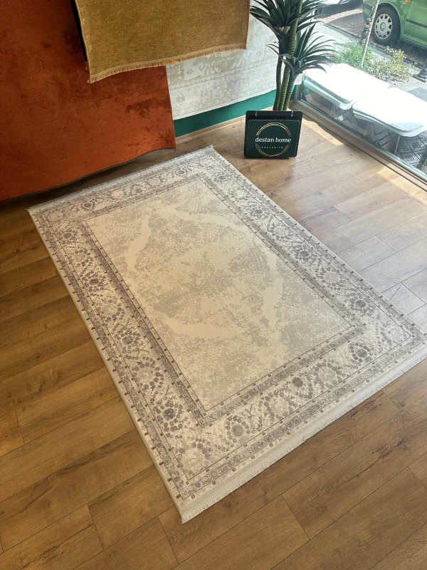 Destan Halı Quasar Yumuşak ve Parlak Tuşeli Modern Salon Halısı A341F
