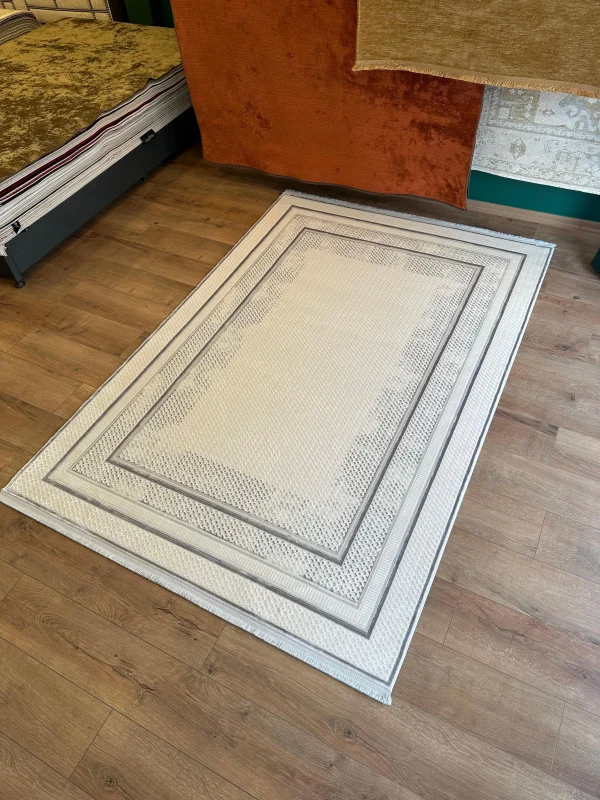 Destan Halı Quasar Yumuşak ve Parlak Tuşeli Modern Salon Halısı A343F