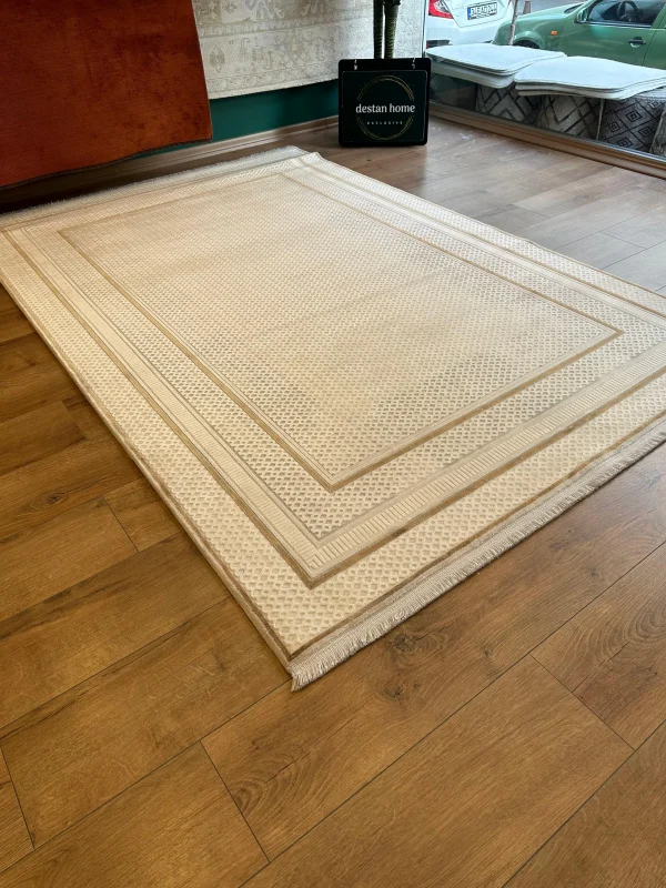 Destan Halı Quasar Yumuşak ve Parlak Tuşeli Modern Salon Halısı A344F