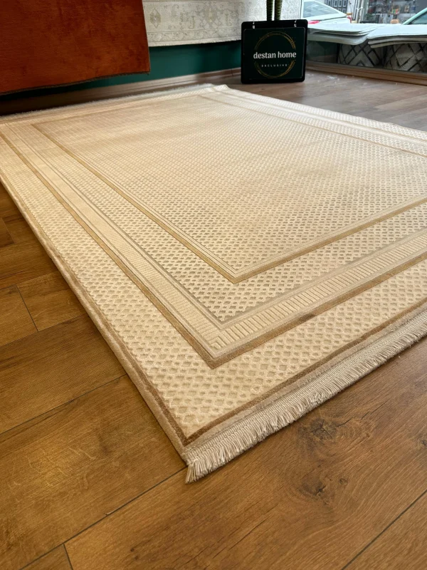 Destan Halı Quasar Yumuşak ve Parlak Tuşeli Modern Salon Halısı A344F