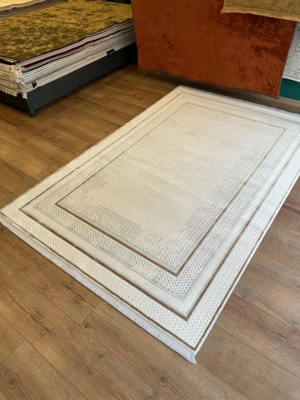 Destan Halı Quasar Yumuşak ve Parlak Tuşeli Modern Salon Halısı A344F