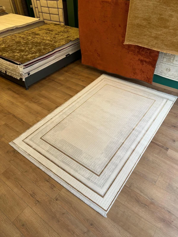 Destan Halı Quasar Yumuşak ve Parlak Tuşeli Modern Salon Halısı A344F