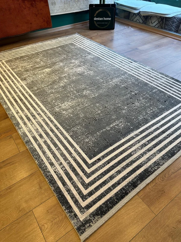Destan Halı Quasar Yumuşak ve Parlak Tuşeli Modern Salon Halısı A346F