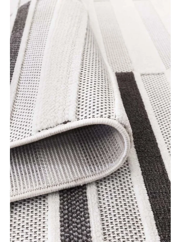 Destan Halı Risby 1858A Modern İskandinav Hav Toz Vermez Etnik Modern Makine Halısı