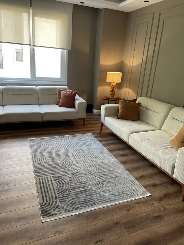 Destan Halı Saten Bambu Kaymaz Yıkanabilir İnce Dokuma Halı 01