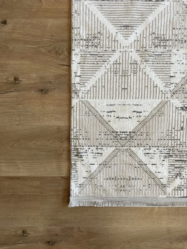 Destan Halı Saten Bambu Kaymaz Yıkanabilir İnce Dokuma Halı 06