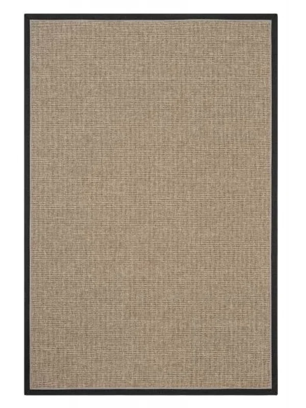 Destan Halı Signature Bordure Modern Desenli Kolay Temizlenebilir Salon Halısı B3622B NATUREL BÖRDÜR SİYAH GRİ