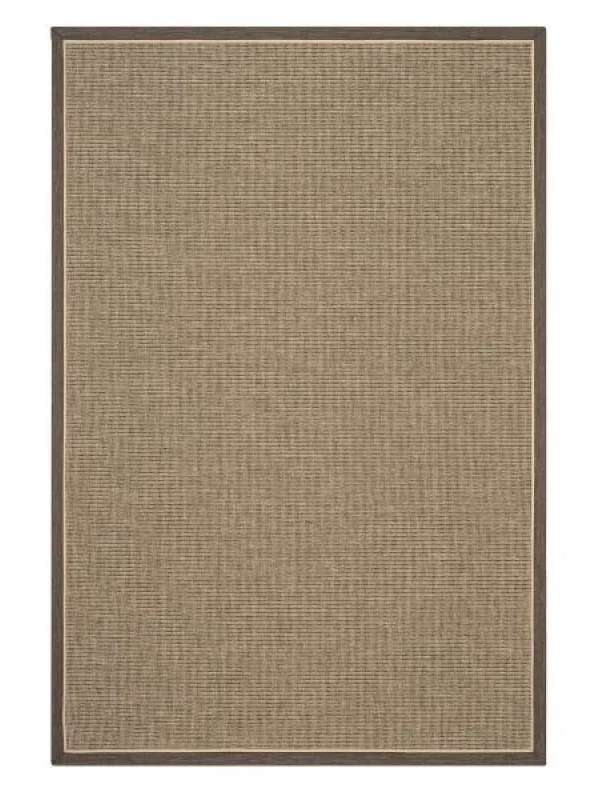 Destan Halı Signature Bordure Modern Desenli Kolay Temizlenebilir Salon Halısı B3622C NATUREL BORDÜR KAHVE BEJ