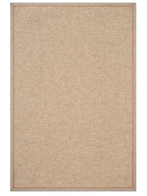 Destan Halı Signature Bordure Modern Desenli Kolay Temizlenebilir Salon Halısı B3622E NATUREL BORDÜR VİZON TURUNCU
