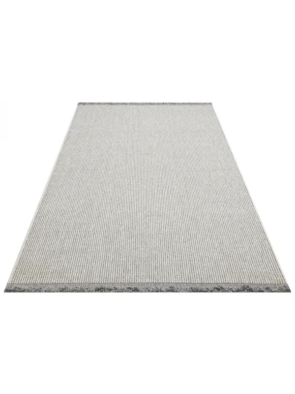 Destan Halı Step 6404 Beyaz Açık Gri Halı