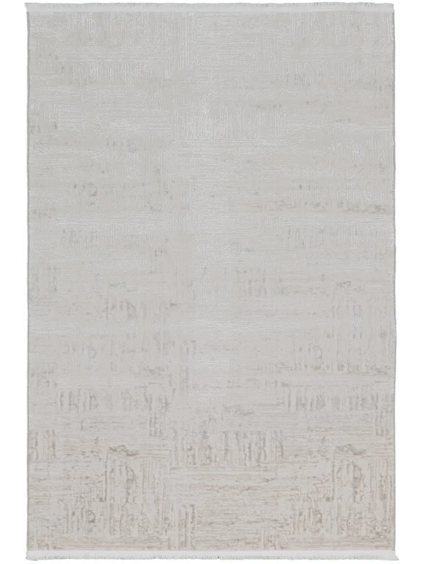 Destan Halı Sunrise 02 Modern Açık Krem Bej Renkli Yumuşak Dokulu ve Kolay Temizlenebilir Hafif Sık Dokuma Halı