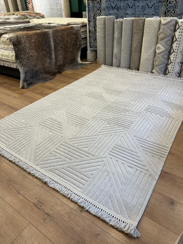 Destan Halı Tokyo 01 Modern İskandinav Hav Toz Vermez Etnik Modern Makine Halısı