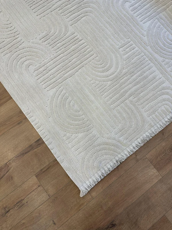 Destan Halı Tokyo Bej Modern İskandinav Hav Toz Vermez Etnik Modern Makine Halısı