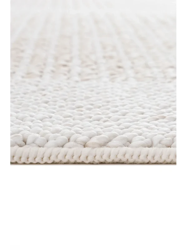 Destan Halı Urban Luxe Robot Modern Desenli Kolay Temizlenebilir Salon Halısı A2404D Krem Vizon