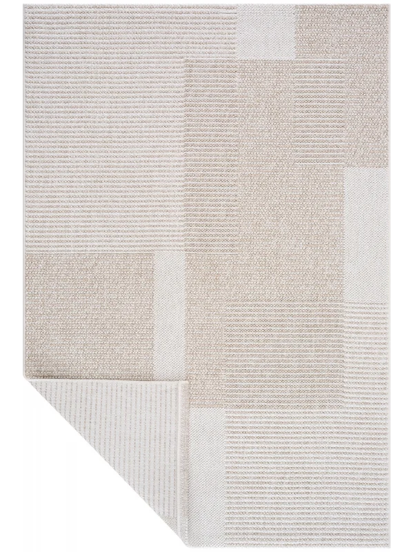 Destan Halı Urban Luxe Robot Modern Desenli Kolay Temizlenebilir Salon Halısı A2404D Krem Vizon