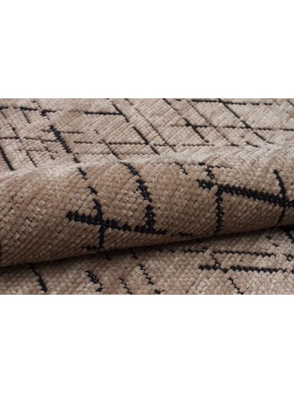 Destan Halı Ürgüp 6009 Bej Kaymaz Tabanlı Yıkanabilir Kilim