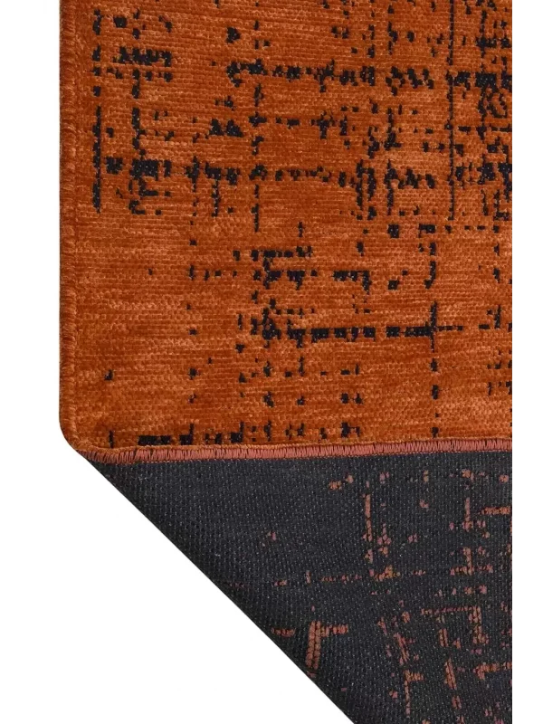 Destan Halı Ürgüp 6011 Kiremit Kaymaz Tabanlı Yıkanabilir Kilim
