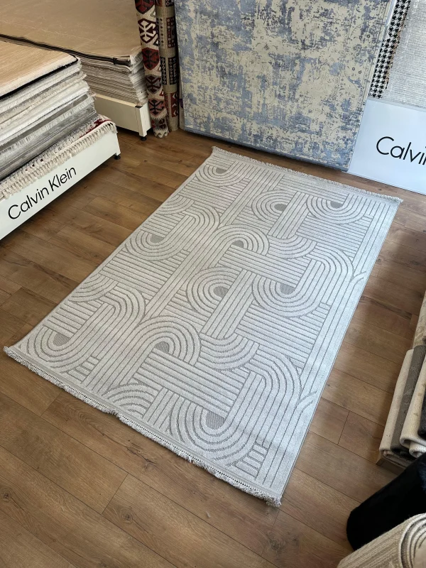 Destan Home London Modern Halı Serisi Açık Gri