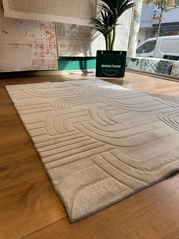 İnce Tüylü Ultra Yumuşak Puffy Peluş Antialerjik Halı Açık Gri