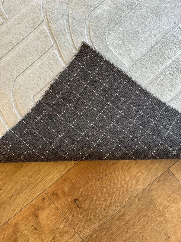 İnce Tüylü Ultra Yumuşak Puffy Peluş Antialerjik Halı Açık Gri