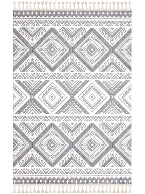 Destan Halı Ipek Lux 11708 Modern İskandinav Hav Toz Vermez Etnik Modern Makine Halısı