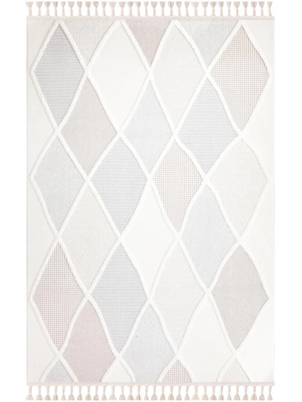 Destan Halı Ipek Lux 11711 Modern İskandinav Hav Toz Vermez Etnik Modern Makine Halısı