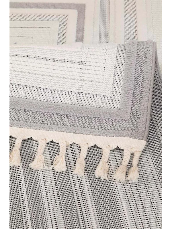 Destan Halı 1701A İskandinav Hav Toz Vermez Etnik Modern Makine Halısı