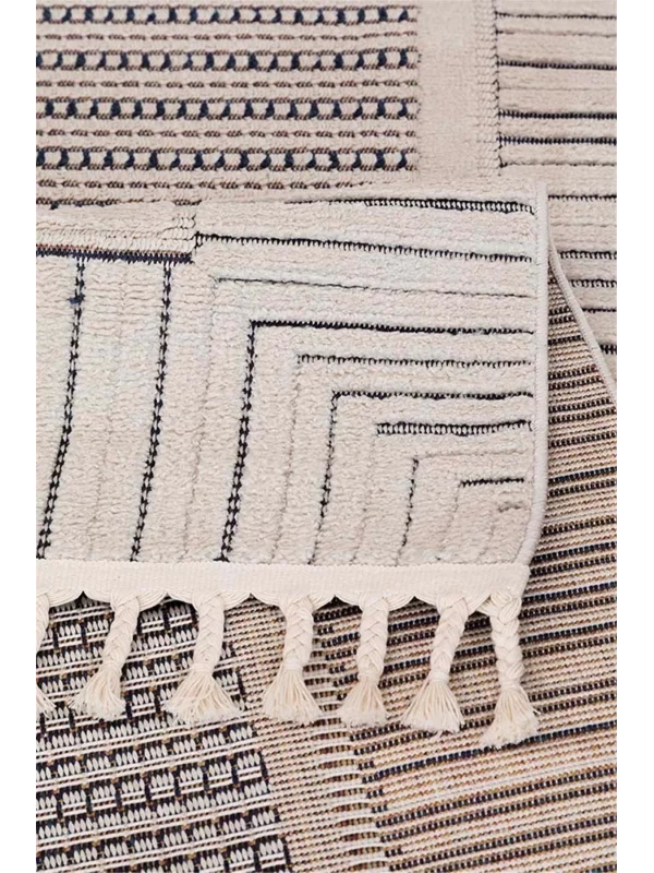 Destan Halı 1750A Modern İskandinav Hav Toz Vermez Etnik Modern Makine Halısı